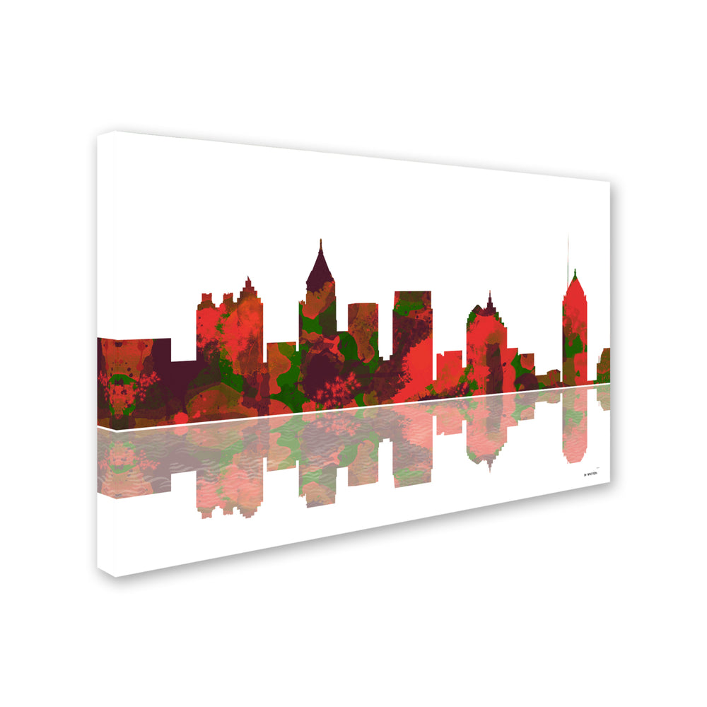 Marlene Watson Atlanta Georgia Skyline II Canvas Art 16 x 24 Image 2