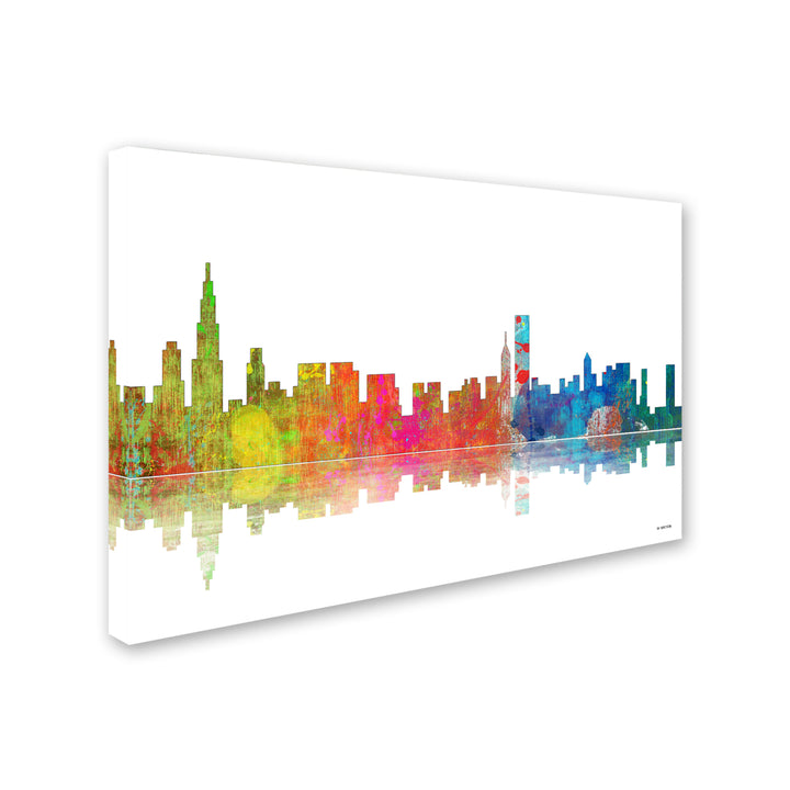 Marlene Watson Chicago Illinois Skyline III Canvas Art 16 x 24 Image 2