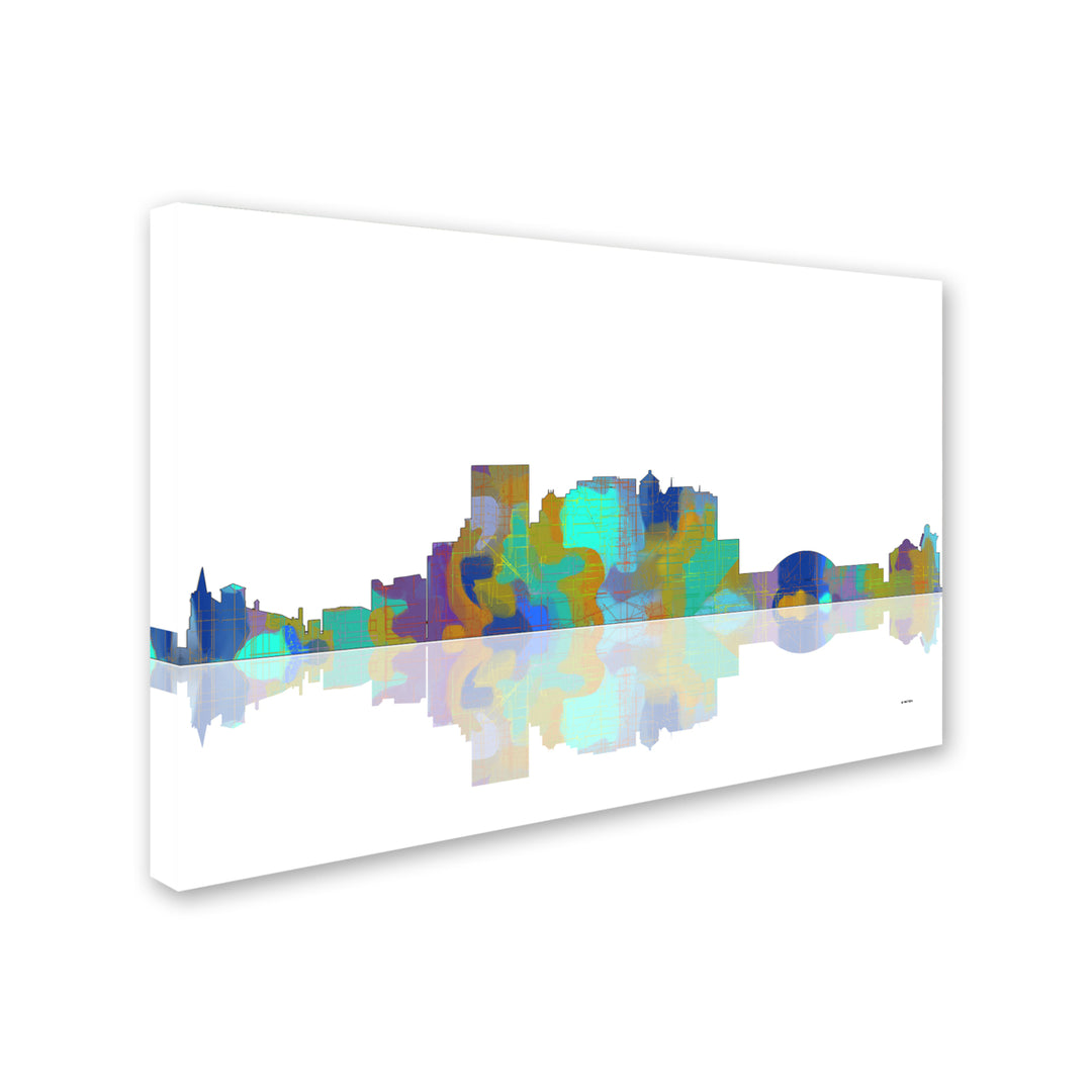 Marlene Watson El Paso Texas Skyline Canvas Art 16 x 24 Image 2