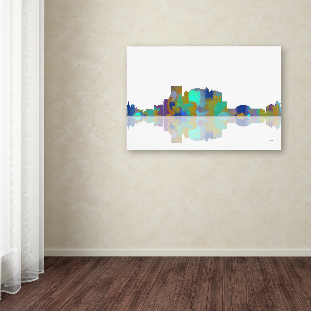 Marlene Watson El Paso Texas Skyline Canvas Art 16 x 24 Image 3