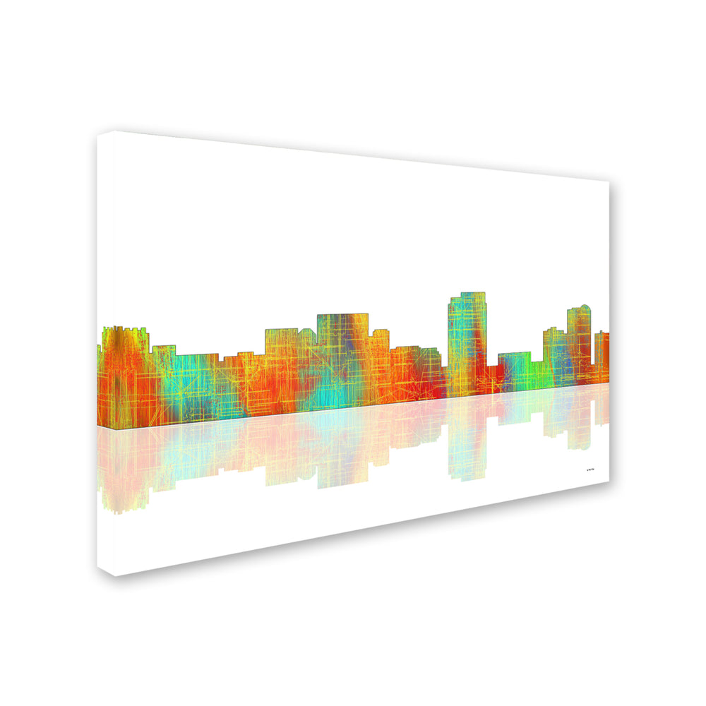 Marlene Watson Honolulu Hawaii Skyline Canvas Art 16 x 24 Image 2