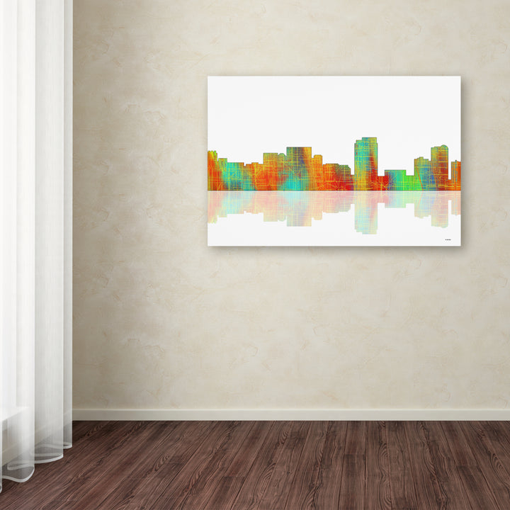 Marlene Watson Honolulu Hawaii Skyline Canvas Art 16 x 24 Image 3