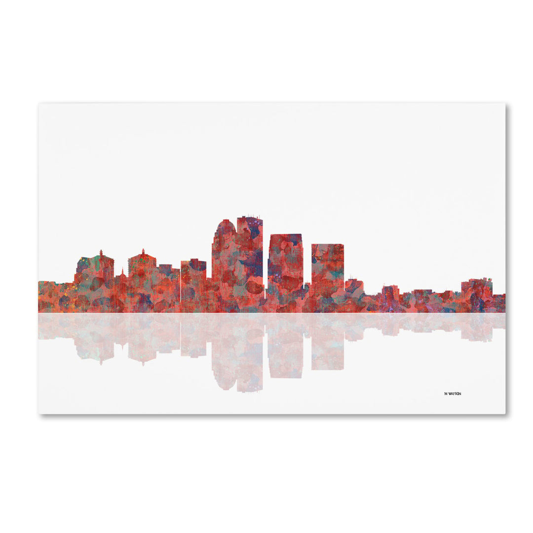 Marlene Watson Louisville Kentucky Skyline Canvas Art 16 x 24 Image 1