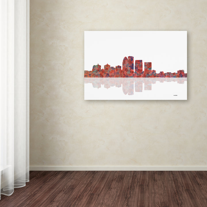 Marlene Watson Louisville Kentucky Skyline Canvas Art 16 x 24 Image 3