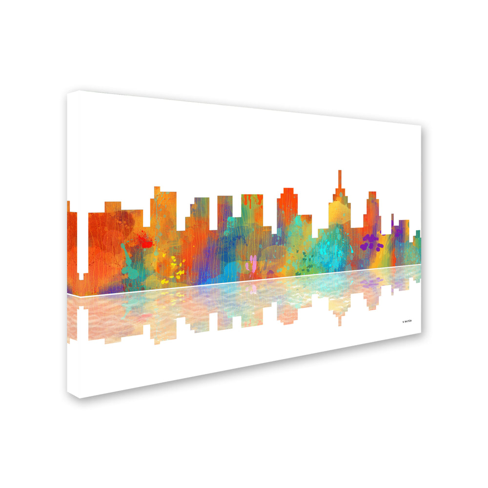 Marlene Watson Philadelphia Pennsylvania Skyline II Canvas Art 16 x 24 Image 2