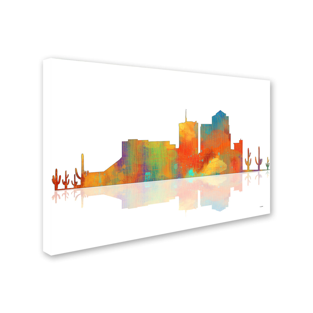 Marlene Watson Tuscon Arizona Skyline Canvas Art 16 x 24 Image 2