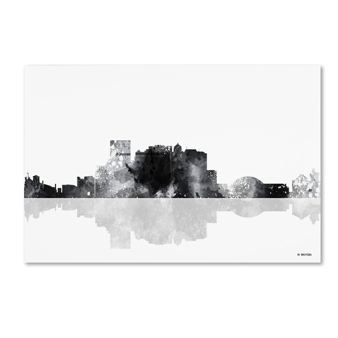 Marlene Watson El Paso Mexico Skyline BG-1 Canvas Art 16 x 24 Image 1