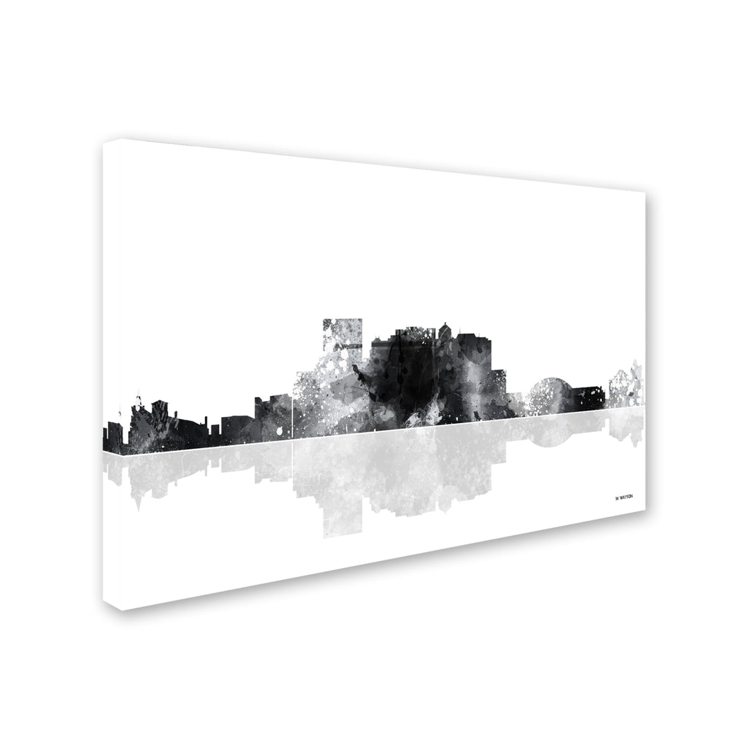 Marlene Watson El Paso Mexico Skyline BG-1 Canvas Art 16 x 24 Image 2