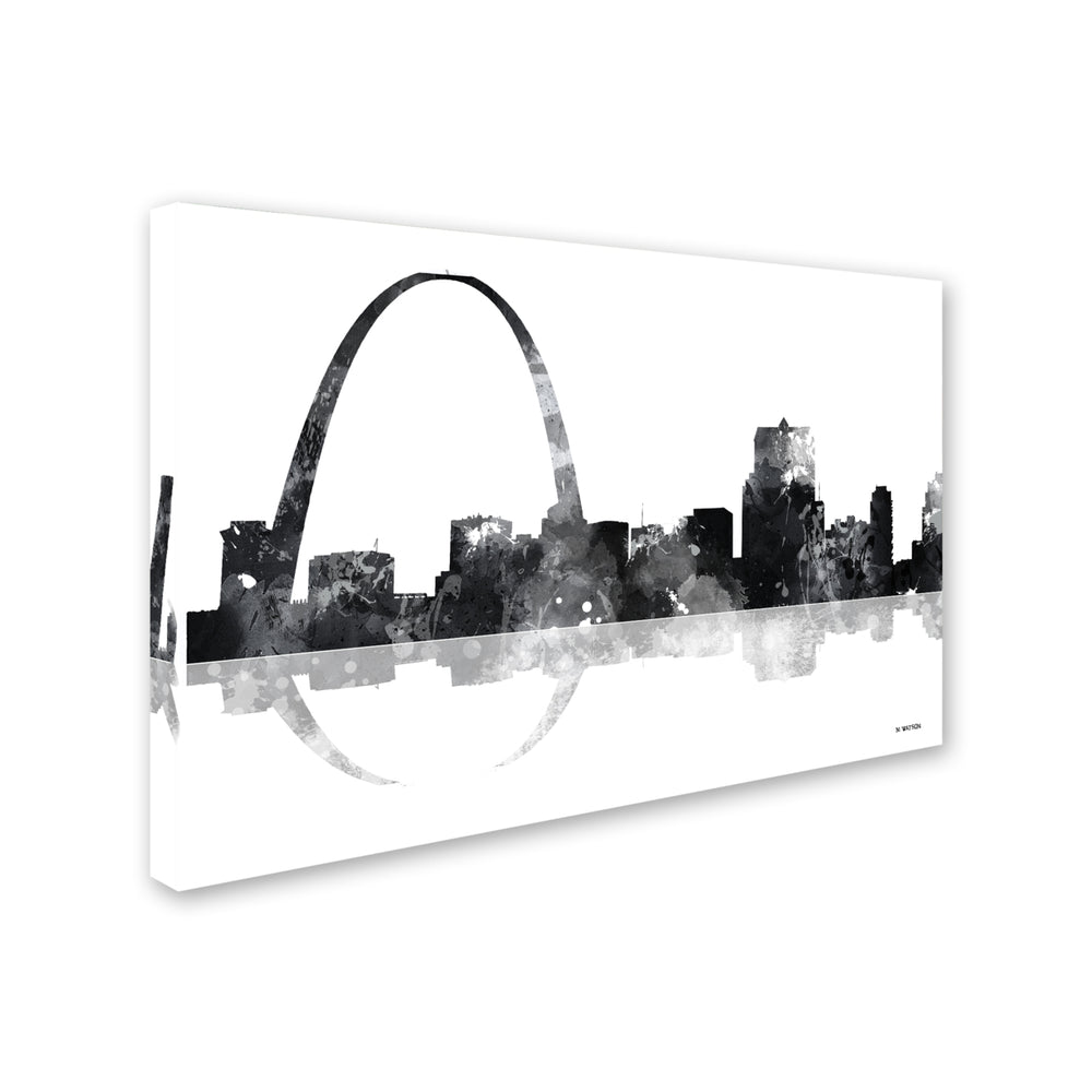 Marlene Watson Gateway Arch St Louis MO Skyline BG-1 Canvas Art 16 x 24 Image 2