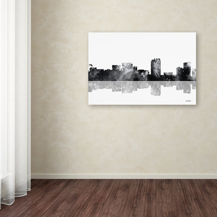 Marlene Watson Honolulu Hawaii Skyline BG-1 Canvas Art 16 x 24 Image 3