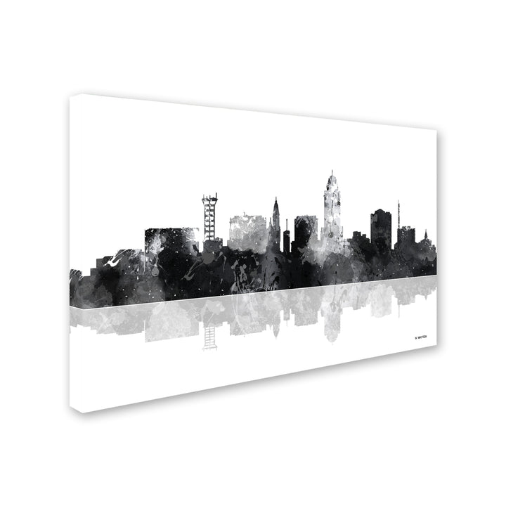 Marlene Watson Lincoln Nebraska Skyline BG-1 Canvas Art 16 x 24 Image 2