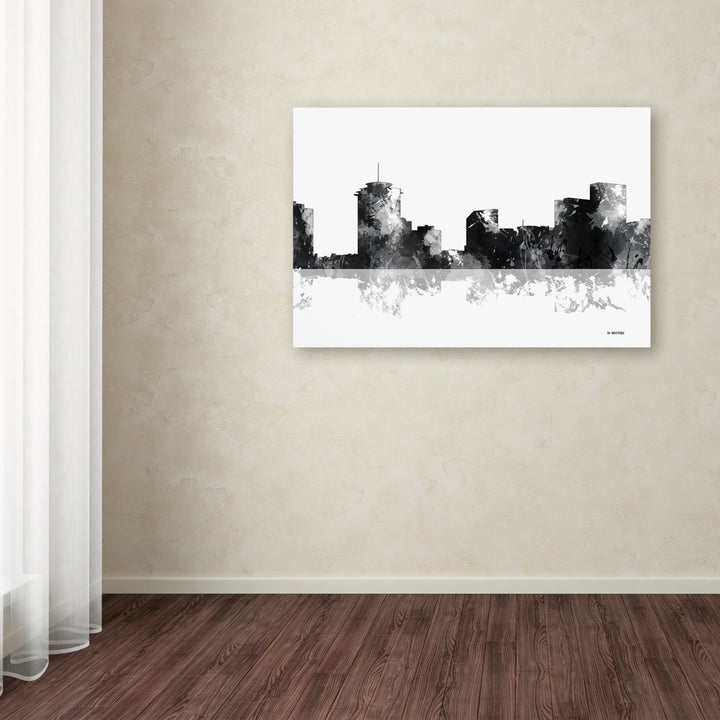 Marlene Watson Orleans Louisiana Skyline BG-1 Canvas Art 16 x 24 Image 3