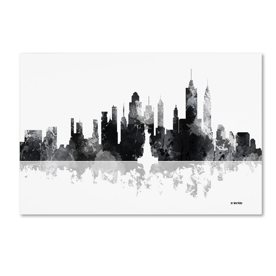 Marlene Watson York York Skyline BG-1 Canvas Art 16 x 24 Image 1