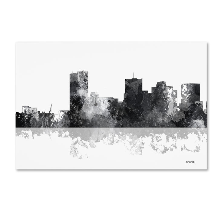 Marlene Watson Phoenix Arizona Skyline BG-1 Canvas Art 16 x 24 Image 1