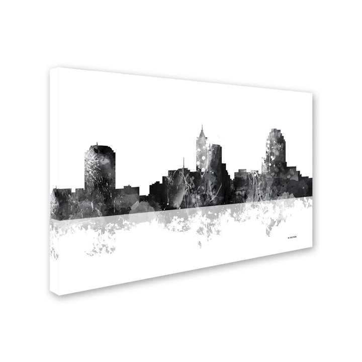 Marlene Watson Raleigh North Carolina Skyline BG-1 Canvas Art 16 x 24 Image 2