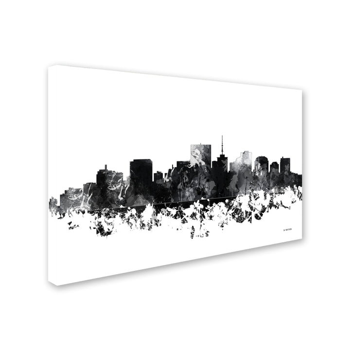 Marlene Watson Richmond Virginia Skyline BG-1 Canvas Art 16 x 24 Image 2