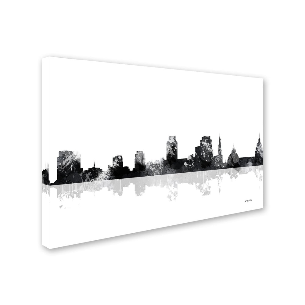 Marlene Watson Sacramento California Skyline BG-1 Canvas Art 16 x 24 Image 2