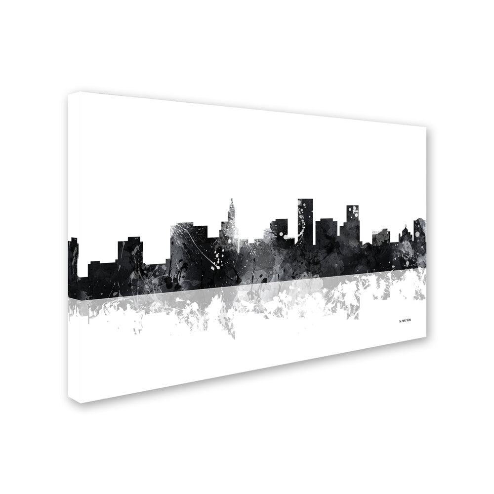 Marlene Watson St Paul Minnesota Skyline BG-1 Canvas Art 16 x 24 Image 2