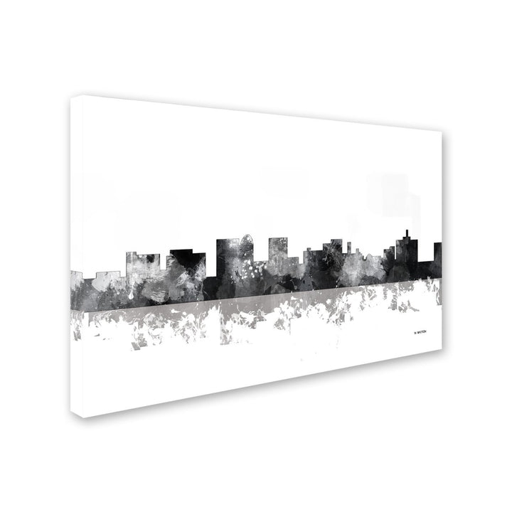 Marlene Watson Topeka Kansas Skyline BG-1 Canvas Art 16 x 24 Image 2