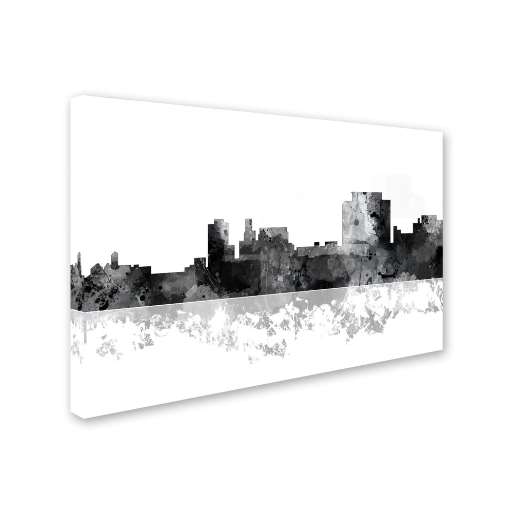 Marlene Watson Trenton Jersey Skyline BG-1 Canvas Art 16 x 24 Image 2