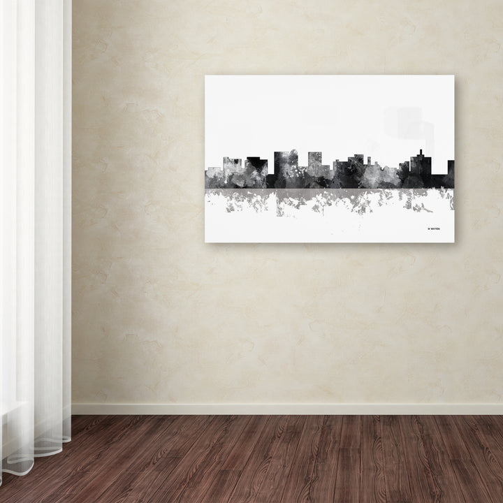 Marlene Watson Topeka Kansas Skyline BG-1 Canvas Art 16 x 24 Image 3