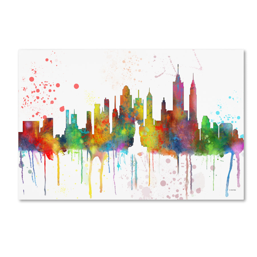 Marlene Watson  York  York Skyline Mclr-1 Canvas Art 16 x 24 Image 1