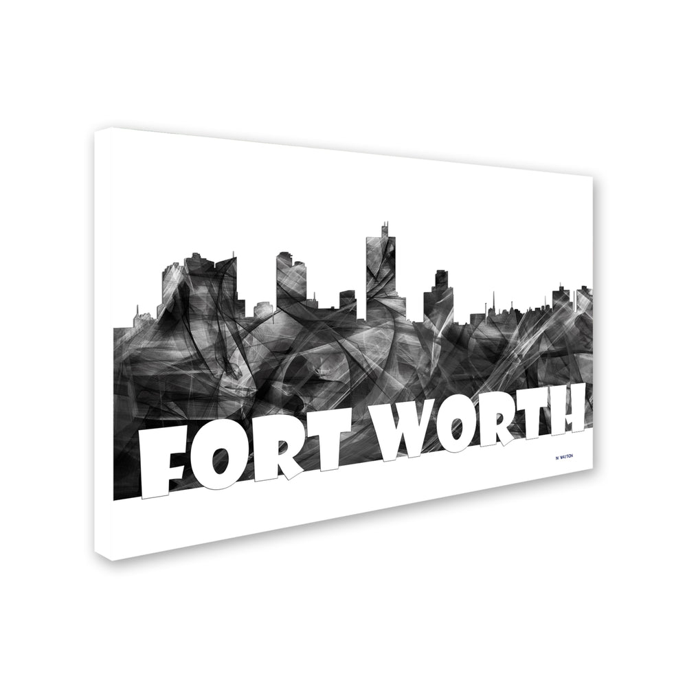 Marlene Watson Fort Worth Texas Skyline BG-2 Canvas Art 16 x 24 Image 2