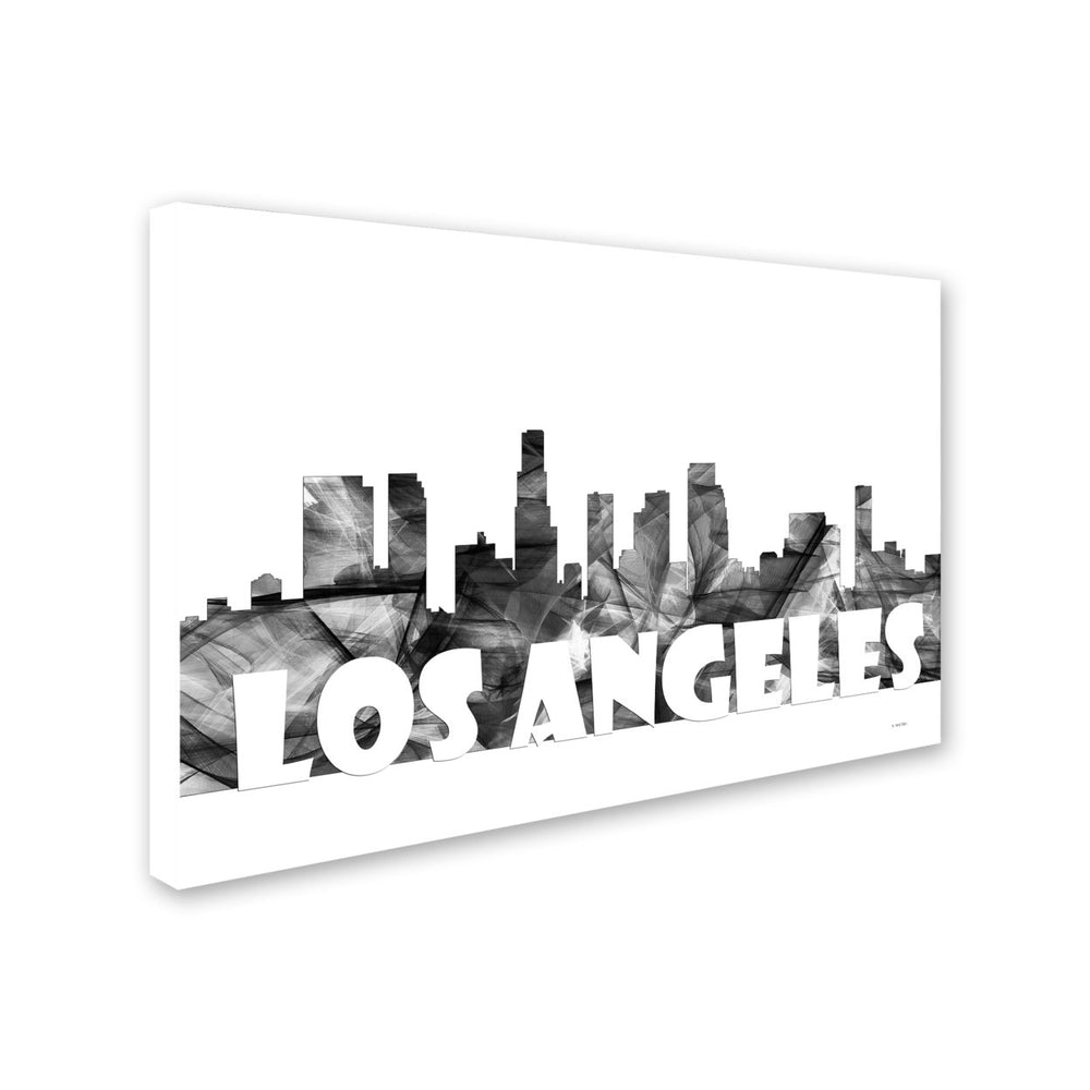 Marlene Watson Los Angeles California Skyline BG-2 Canvas Art 16 x 24 Image 2