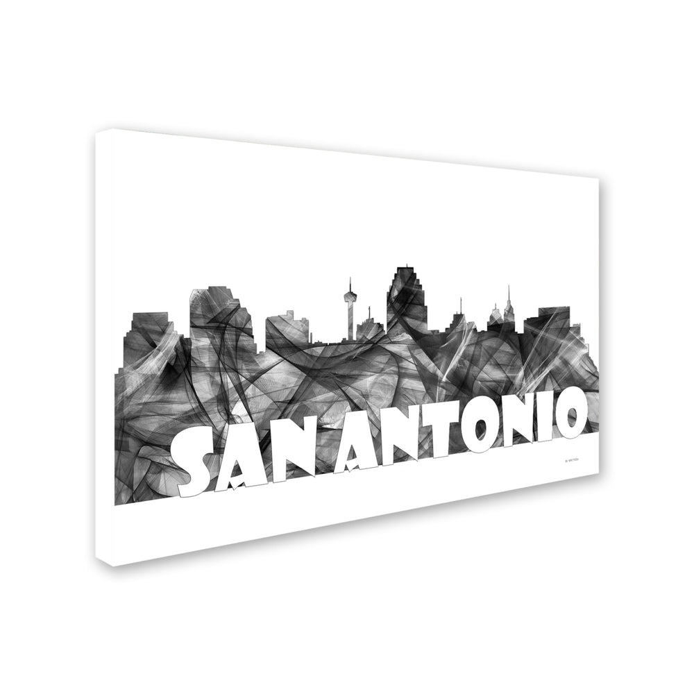 Marlene Watson San Antonio Texas Skyline BG-2 Canvas Art 16 x 24 Image 2
