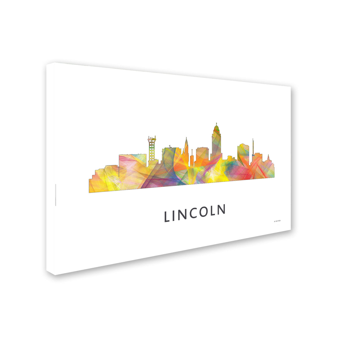 Marlene Watson Lincoln Nebraska Skyline WB-1 Canvas Art 16 x 24 Image 2