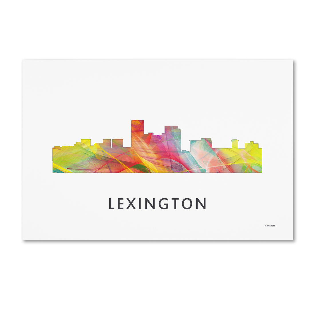 Marlene Watson Lexington Kentucky Skyline WB-1 Canvas Art 16 x 24 Image 1