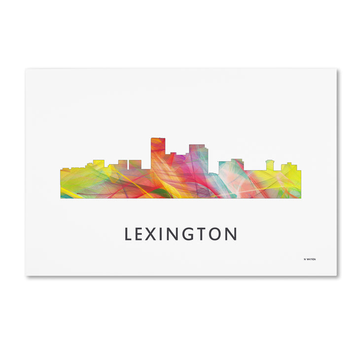 Marlene Watson Lexington Kentucky Skyline WB-1 Canvas Art 16 x 24 Image 1