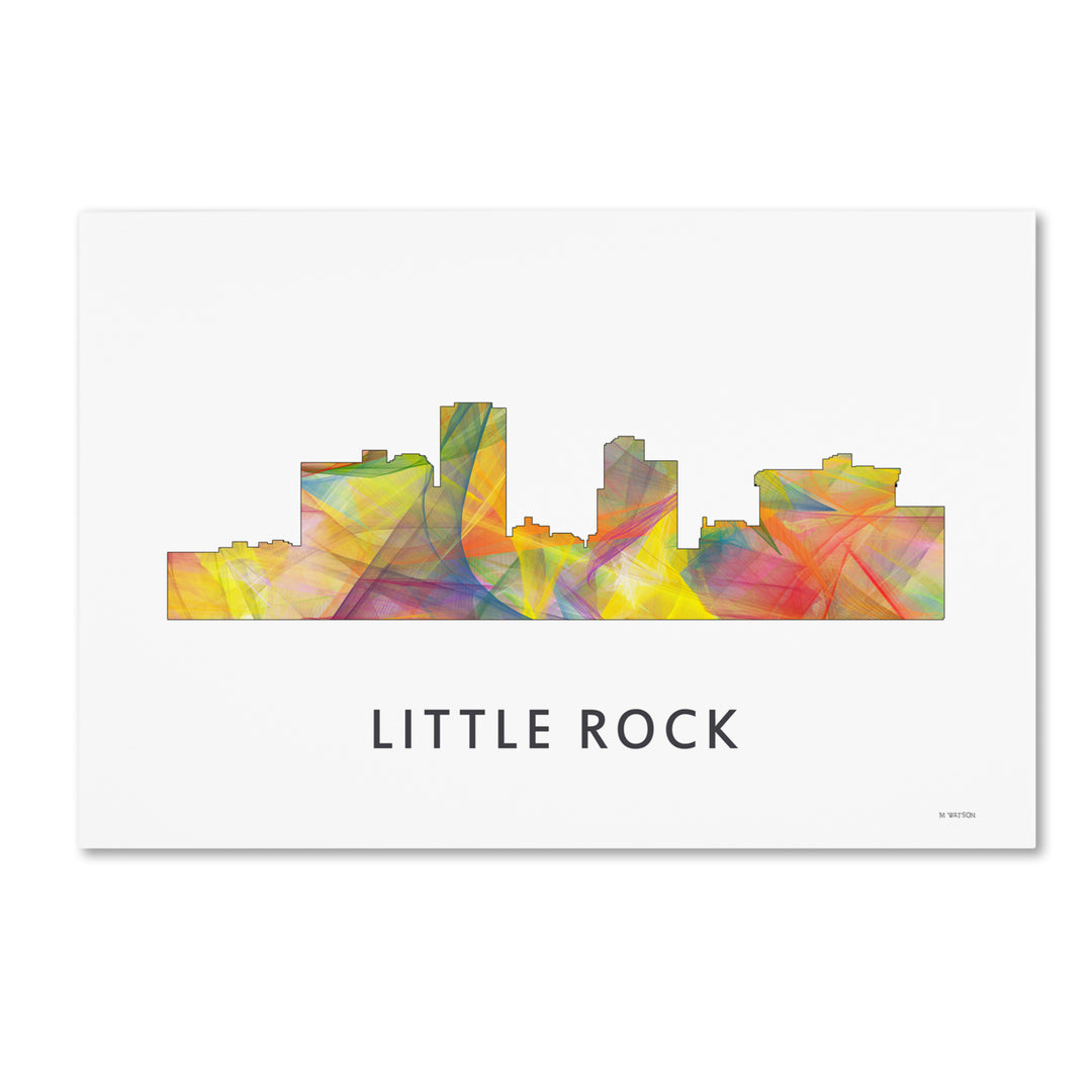 Marlene Watson Little Rock Arkansas Skyline WB-1 Canvas Art 16 x 24 Image 1