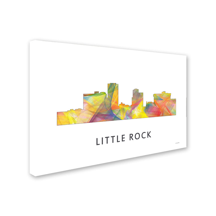 Marlene Watson Little Rock Arkansas Skyline WB-1 Canvas Art 16 x 24 Image 2