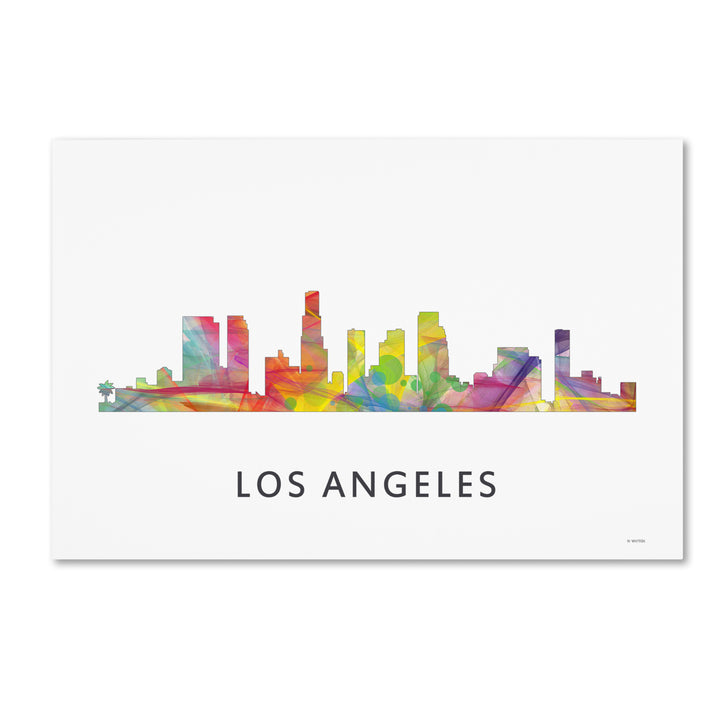 Marlene Watson Los Angeles California Skyline WB-1 Canvas Art 16 x 24 Image 1