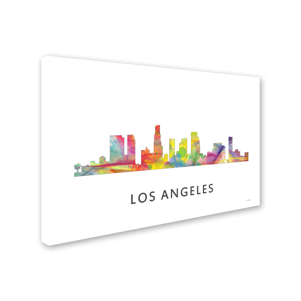 Marlene Watson Los Angeles California Skyline WB-1 Canvas Art 16 x 24 Image 2