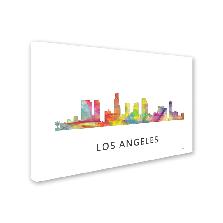 Marlene Watson Los Angeles California Skyline WB-1 Canvas Art 16 x 24 Image 2