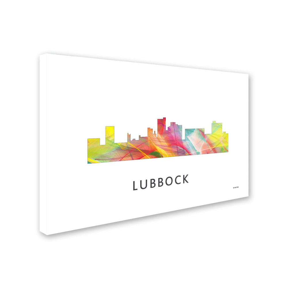 Marlene Watson Lubbock Texas Skyline WB-1 Canvas Art 16 x 24 Image 2