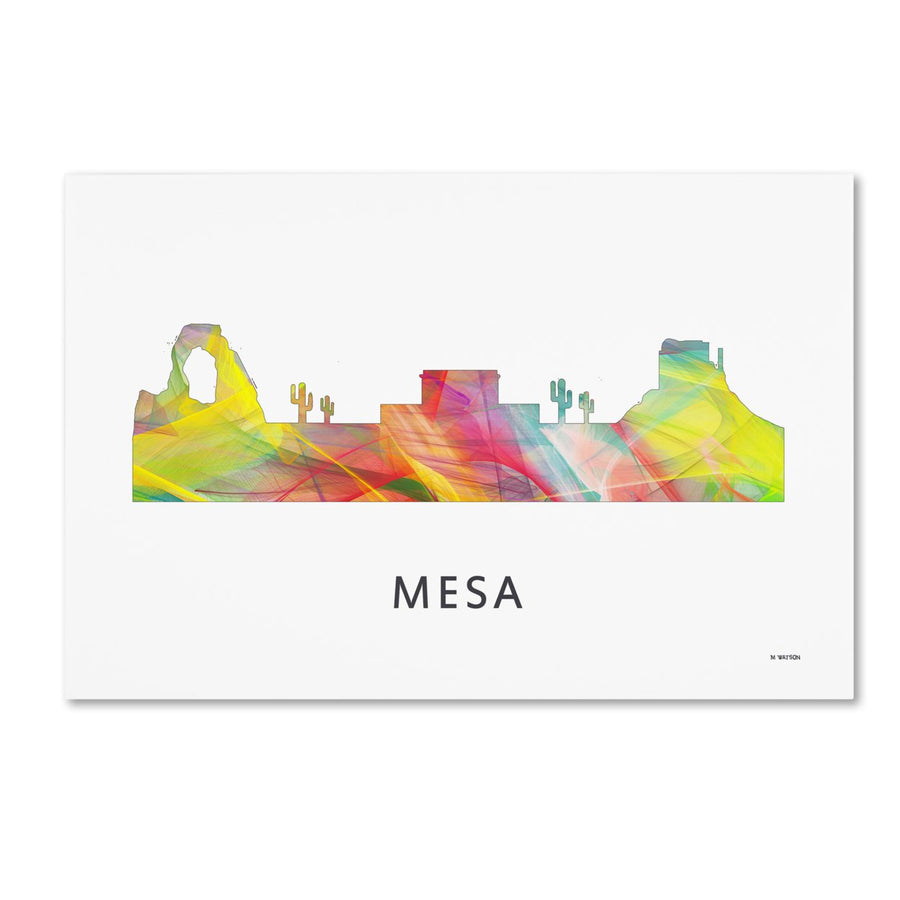 Marlene Watson Mesa Arizona Skyline WB-1 Canvas Art 16 x 24 Image 1