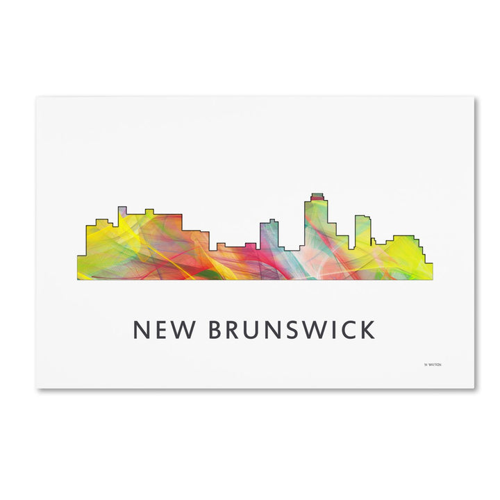 Marlene Watson Brunswick Jersey Skyline WB-1 Canvas Art 16 x 24 Image 1