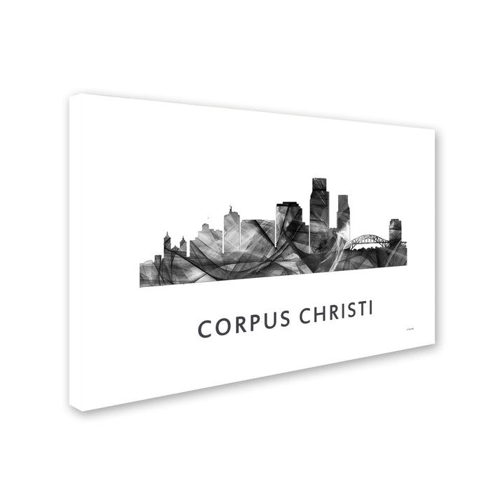 Marlene Watson Corpus Christi Texas Skyline WB-BW Canvas Art 16 x 24 Image 2