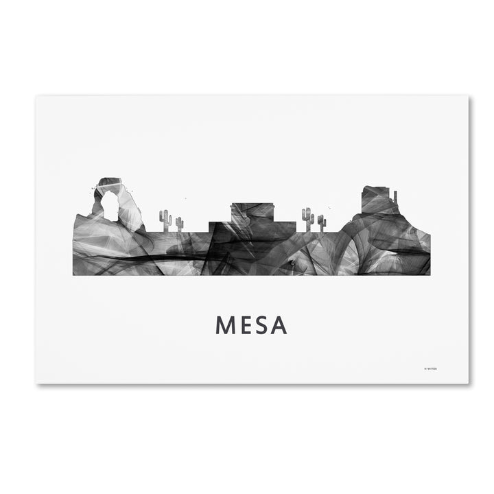 Marlene Watson Mesa Arizona Skyline WB-BW Canvas Art 16 x 24 Image 1