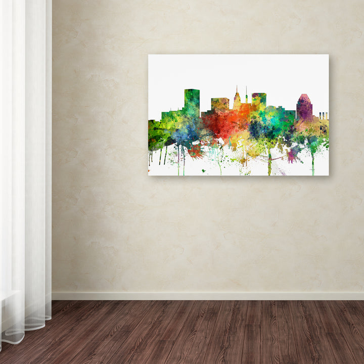 Marlene Watson Baltimore Maryland Skyline SP Canvas Art 16 x 24 Image 3