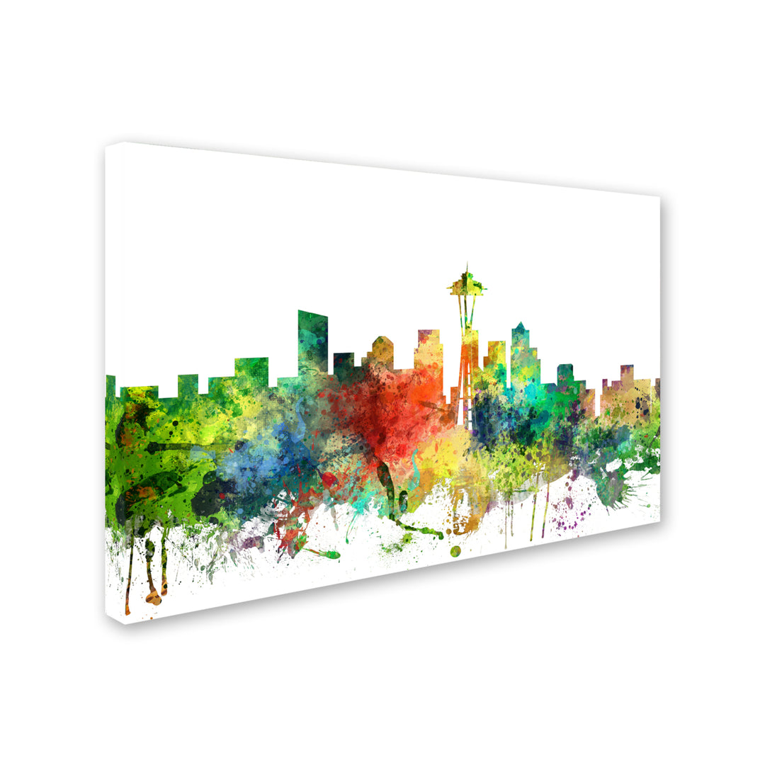 Marlene Watson Seattle Washington Skyline SP Canvas Art 16 x 24 Image 2