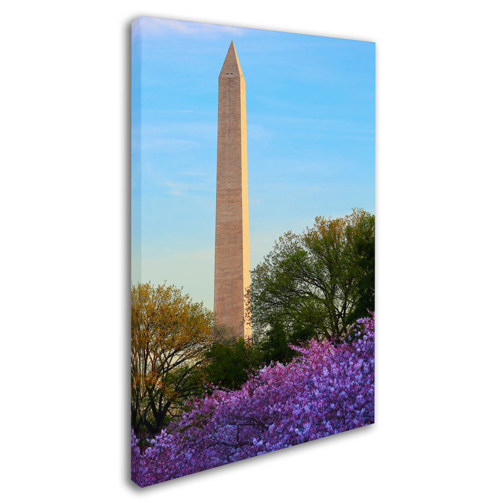 CATeyes Washington Monument Spring Canvas Art 16 x 24 Image 2