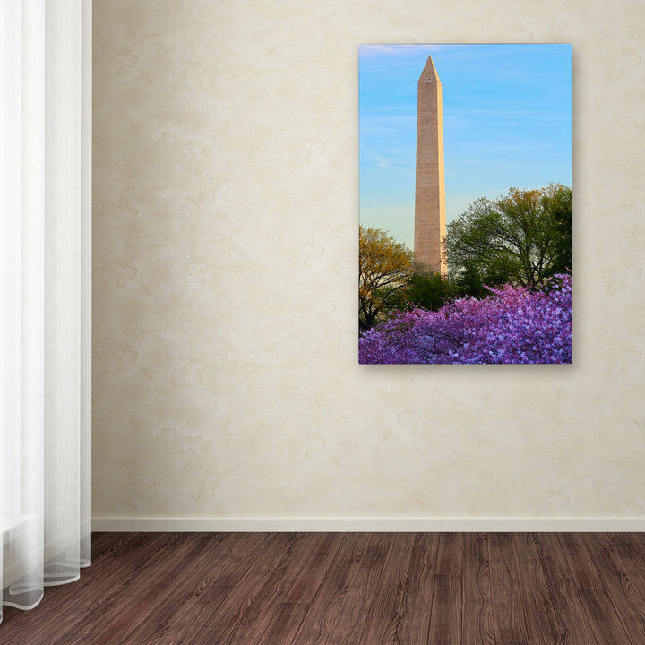 CATeyes Washington Monument Spring Canvas Art 16 x 24 Image 3