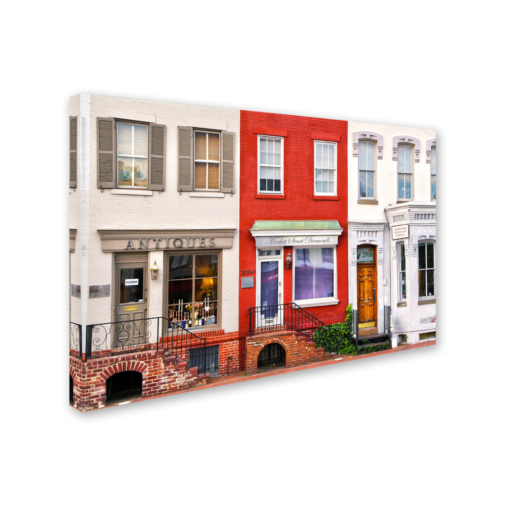 CATeyes Georgetown Shops DC Canvas Art 16 x 24 Image 2