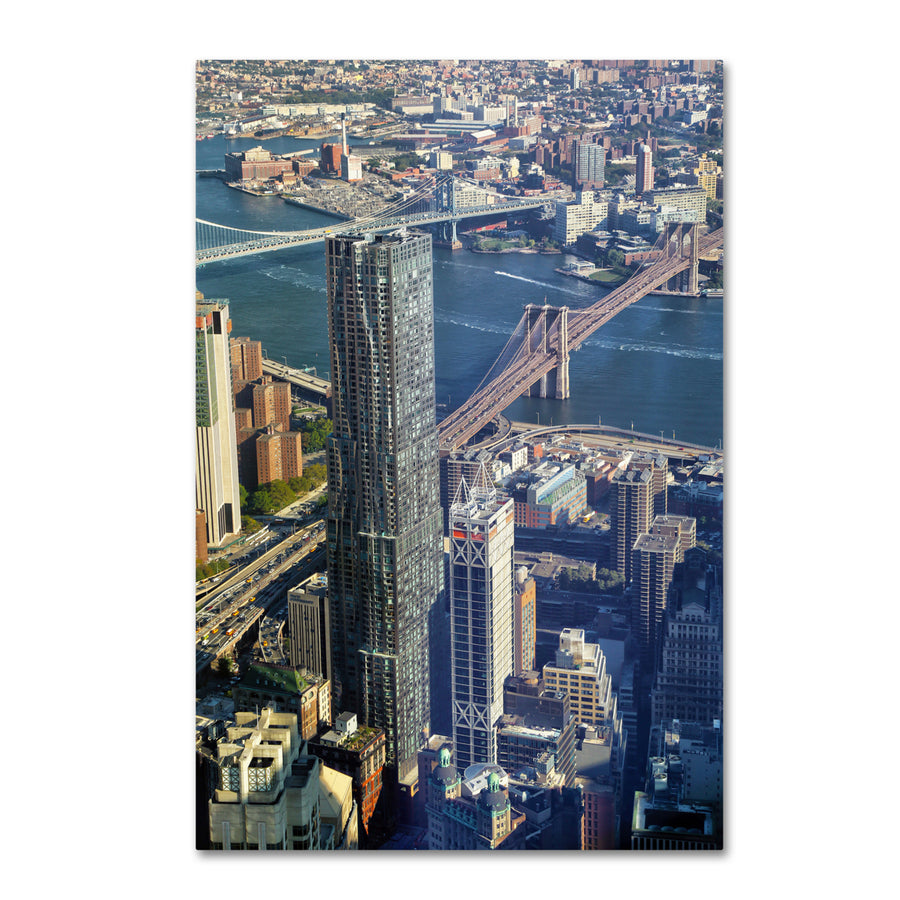 CATeyes Beekman Tower Brooklyn Bridge Canvas Art 16 x 24 Image 1