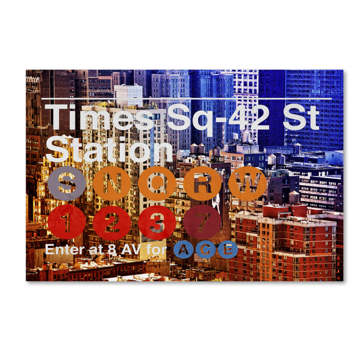 Philippe Hugonnard Subway City Art NYC IV Canvas Art 16 x 24 Image 1