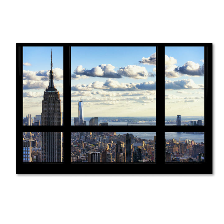 Philippe Hugonnard Window View Manhattan Canvas Art 16 x 24 Image 1